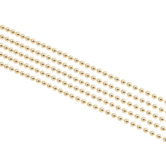 Бусы новогодние KREAFORTA 10 м золотой