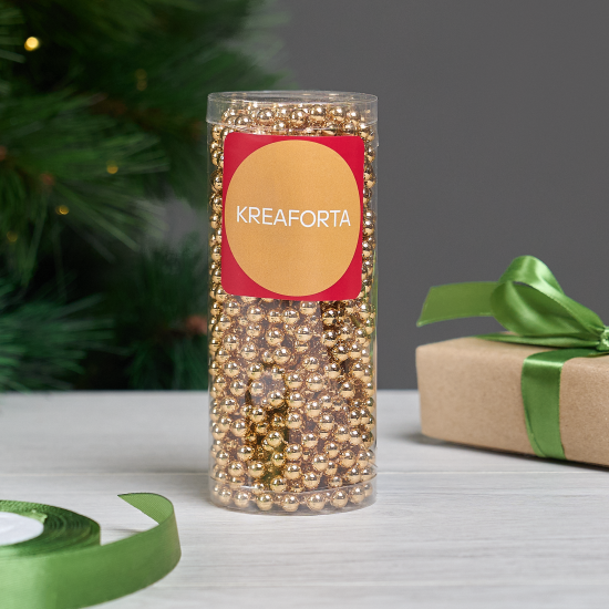 Бусы новогодние KREAFORTA 10 м карамельный