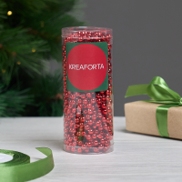 Бусы новогодние KREAFORTA 10 м бургунди