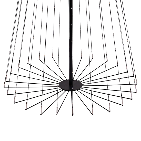 Светящаяся электрическая фигура KREAFORTA Елка 593 светодиодов h250 см