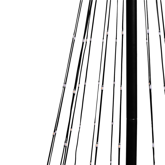 Светящаяся электрическая фигура KREAFORTA Елка 593 светодиодов h250 см