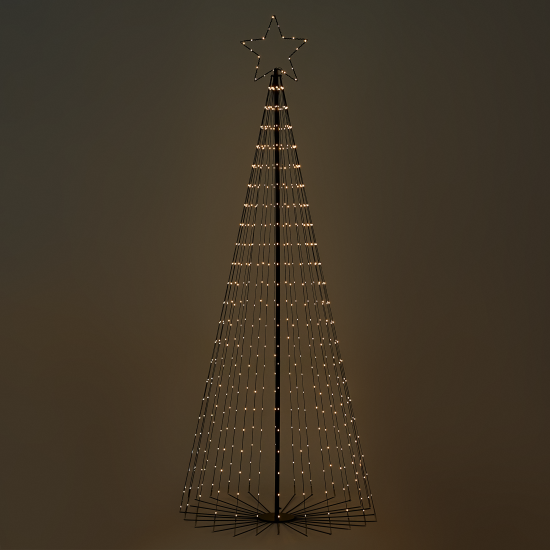 Светящаяся электрическая фигура KREAFORTA Елка 593 светодиодов h250 см