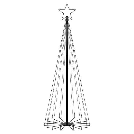 Светящаяся электрическая фигура KREAFORTA Елка 304 светодиодов h180 см
