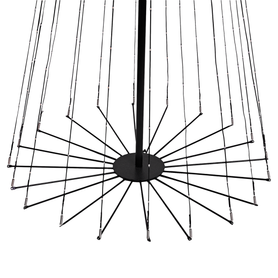 Светящаяся электрическая фигура KREAFORTA Елка 401 светодиодов h210 см