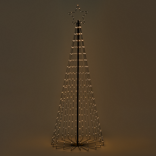 Светящаяся электрическая фигура KREAFORTA Елка 401 светодиодов h210 см