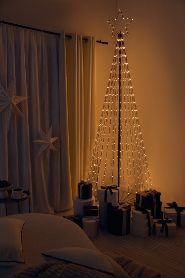 Светящаяся электрическая фигура KREAFORTA Елка 401 светодиодов h210 см