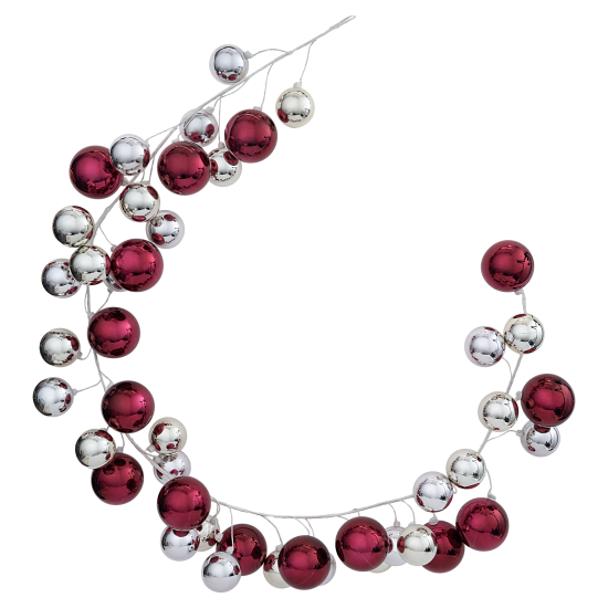 Гирлянда декоративная KREAFORTA 180 см с шарами розовый