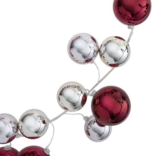 Гирлянда декоративная KREAFORTA 180 см с шарами розовый