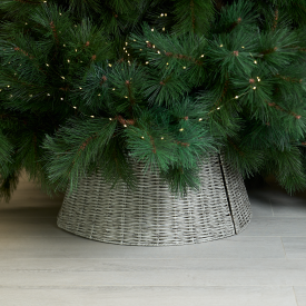 Корзина декоративная для елки KREAFORTA 60x26 см серый