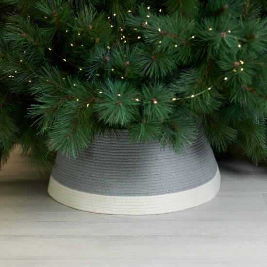 Корзина декоративная для елки KREAFORTA 60x23 см серый