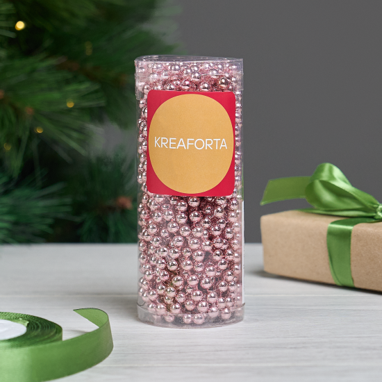 Бусы новогодние KREAFORTA 10 м темно-розовый