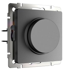 Диммер Werkel встраиваемый графит матовый поворотно-нажимной (a069591)