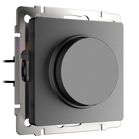 Диммер Werkel встраиваемый графит матовый поворотно-нажимной (a069591)