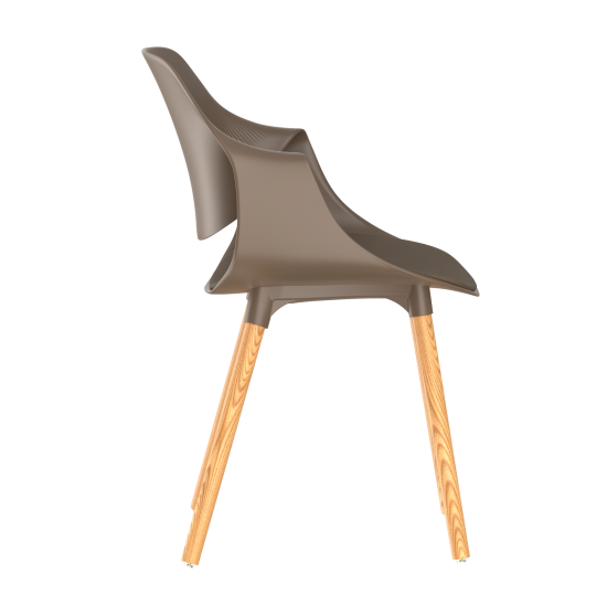 Стул Stepp Il Tornese 55x83x53 см каркас пластик сиденье полипропилен цвет топо
