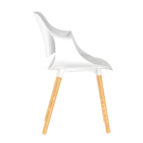 Стул Stepp Il Tornese 55x83x53 см каркас пластик сиденье полипропилен цвет белый