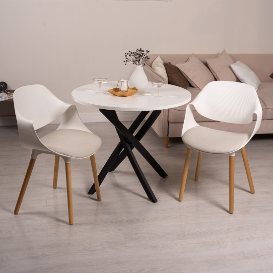 Стул Stepp Il Tornese 55x83x53 см каркас пластик сиденье полипропилен цвет белый