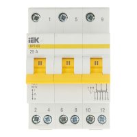 Выключатель-разъединитель IEK Karat ВРТ-63 3P 25А 400 В на DIN-рейку (MPR10-3-025)