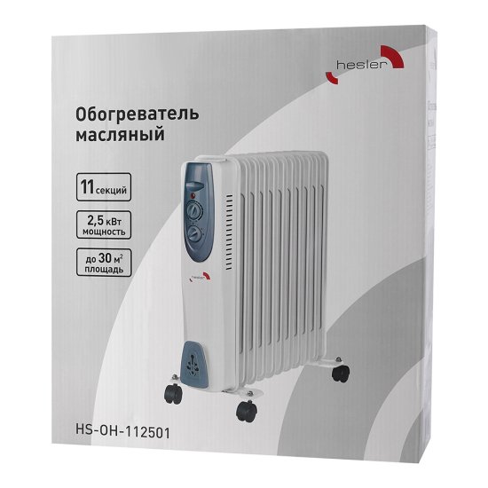 Обогреватель масляный Hesler 2500 Вт 11 секций (HS-OH-112501)