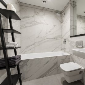 Укладка керамогранита или керамическо плитки размером 60*120 см. прямая