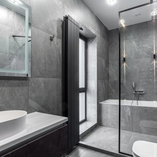 Укладка керамогранита или керамическоЙ плитки размером 60*60 см. прямая