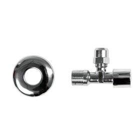 Вентиль латунный Arrowhead 1/2 НР(ш) х 3/8 НР(ш) для подключения смесителя хром (SV-102-1510)