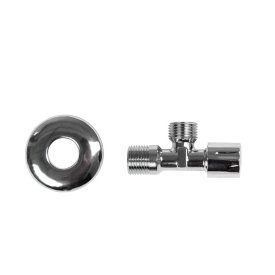 Вентиль латунный Arrowhead 1/2 НР(ш) х 1/2 НР(ш) для подключения смесителя хром (SV-102-1515)