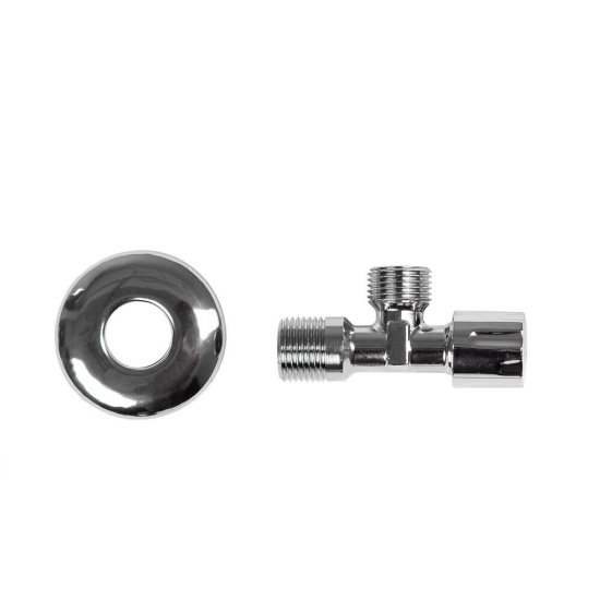 Вентиль латунный Arrowhead 1/2 НР(ш) х 1/2 НР(ш) для подключения смесителя хром (SV-102-1515)