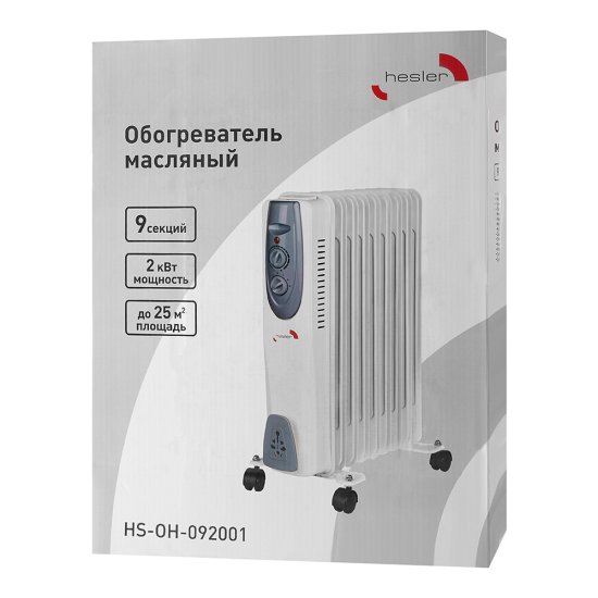 Обогреватель масляный Hesler 2000 Вт 9 секций (HS-OH-092001)