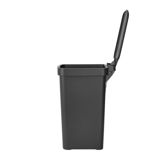 Ведро для мусора Brabantia StepUp с крышкой 10 л пластик темно-серое с педалью