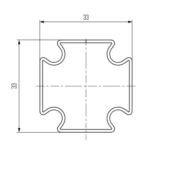 Профиль для усиленных конструкций Uranum 4,5 м в штангах (2109000045)