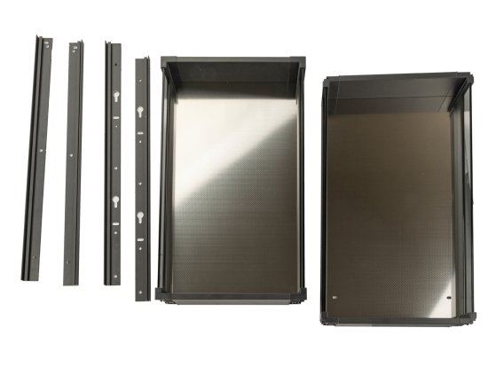Бутылочница двухуровневая Firmax 30x45x35 см цвет серый