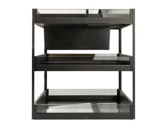 Выдвижная корзина для кухни Firmax 30x45x35 см цвет серый
