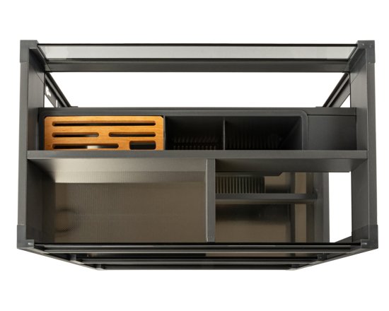 Выдвижная корзина для кухни Firmax 30x45x35 см цвет серый