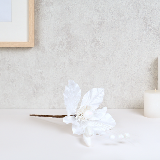 Цветок декоративный KREAFORTA 39 см белый