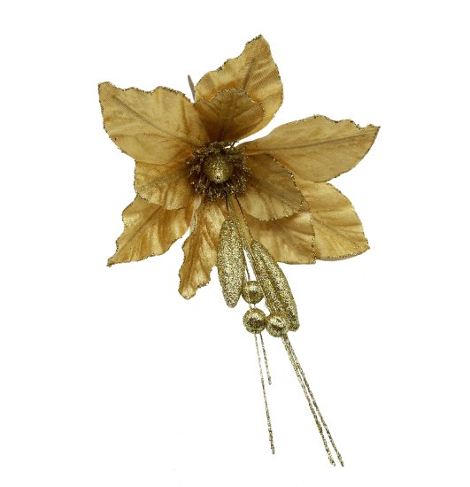 Цветок декоративный KREAFORTA 39 см золотой