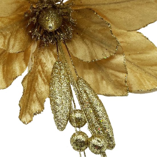 Цветок декоративный KREAFORTA 39 см золотой