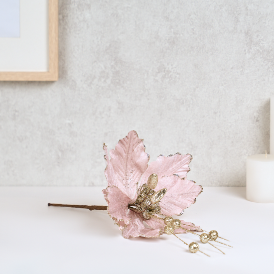 Цветок декоративный KREAFORTA 39 см розовый