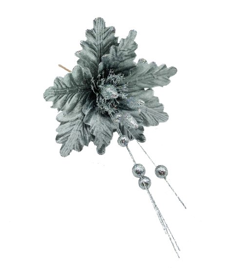 Цветок декоративный KREAFORTA 39 см серый