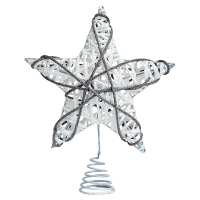 Декоративная макушка KREAFORTA Звезда h25 см белый