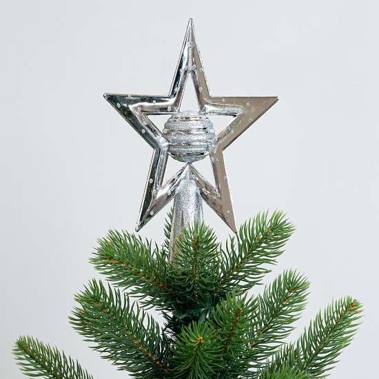 Декоративная макушка KREAFORTA Звезда h19 см серый