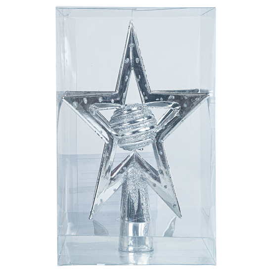 Декоративная макушка KREAFORTA Звезда h19 см серый