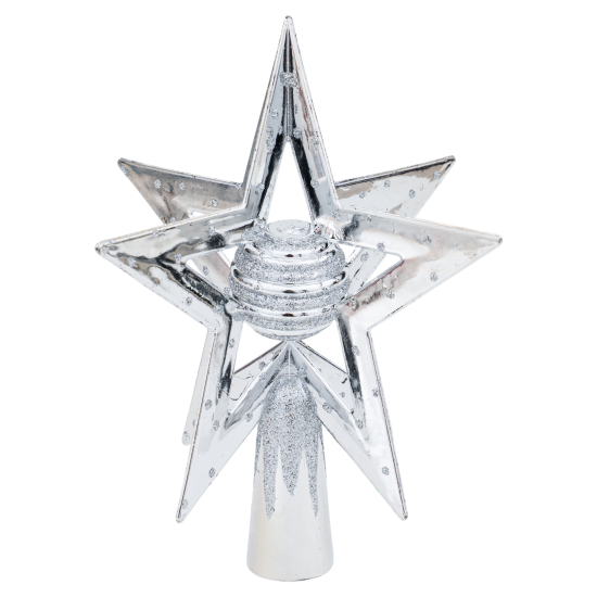 Декоративная макушка KREAFORTA Звезда h19 см серый
