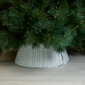 Корзина декоративная для елки KREAFORTA 60x26 см белый