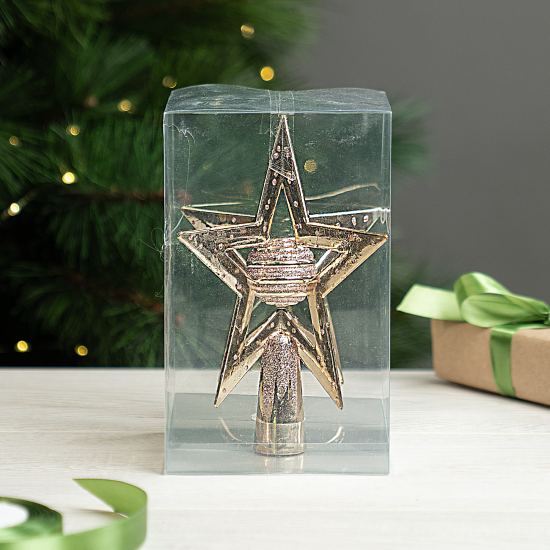 Декоративная макушка KREAFORTA Звезда h19 см коричневый