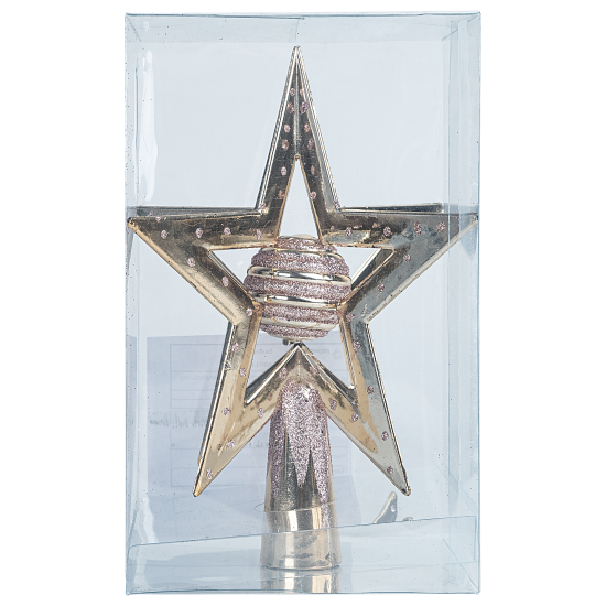 Декоративная макушка KREAFORTA Звезда h19 см коричневый