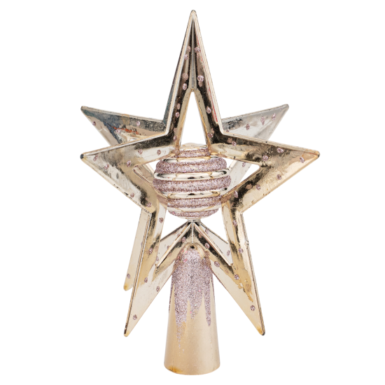 Декоративная макушка KREAFORTA Звезда h19 см коричневый