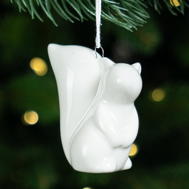 Украшение декоративное KREAFORTA Белка 7 см белый