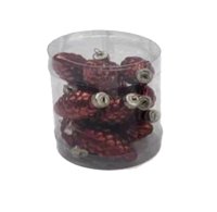 Набор елочных игрушек Шишки 7x8.2 см коричневый 12 шт.