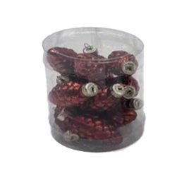 Набор елочных игрушек Шишки 7x8.2 см коричневый 12 шт.