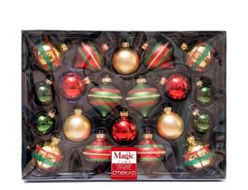 Набор елочных игрушек Классика 6.5x24 см разноцветный 20 шт.